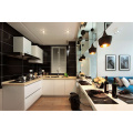 beautiful modern kitchen design with fully complete kitchen equipment/modern kitchen